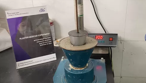 Teste de consistência de cimento