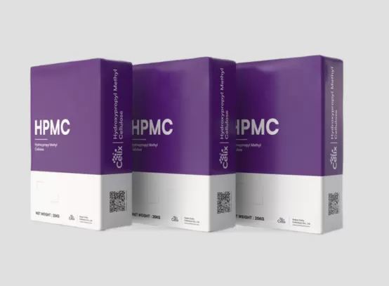 Embalagem industrial de grau de exportação Celix HPMC 25KG com rastreabilidade de lote