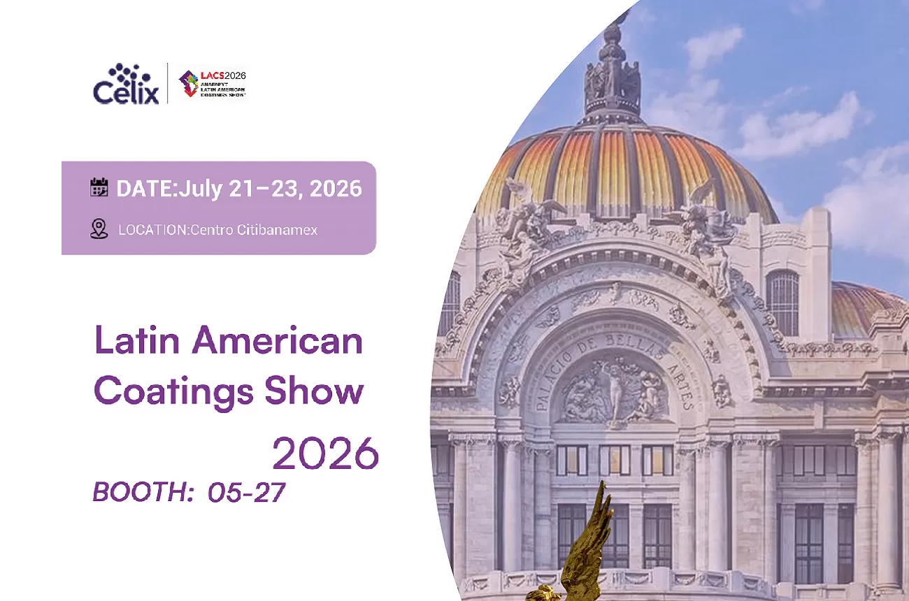 Conheça a Celix Cellulose na Latin America Coatings Show — Estande 5-27